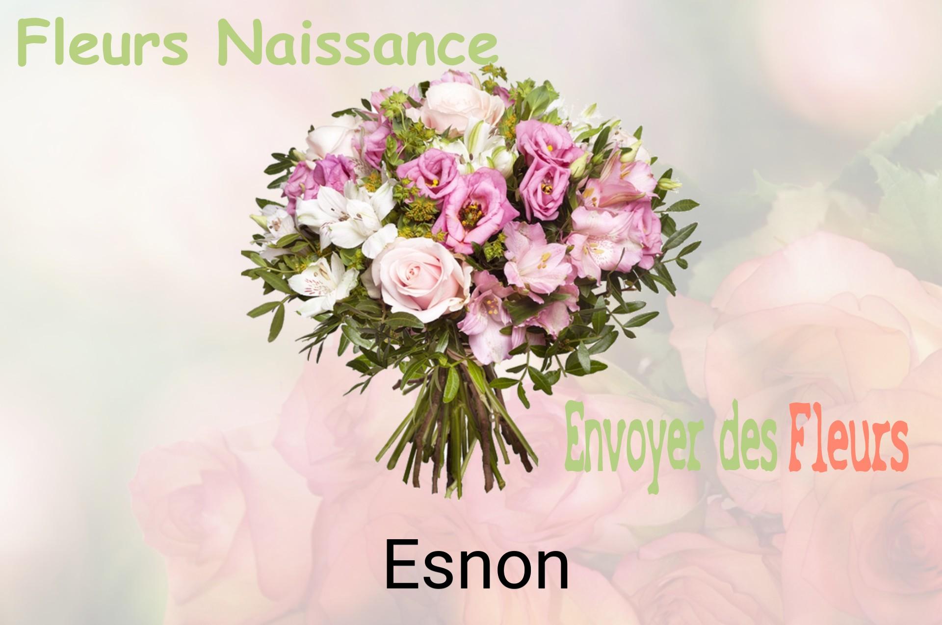 Bouquet de fleurs de naissance livré à Esnon